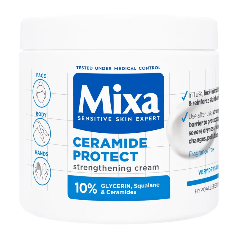 Újdonság Mixa erősítő krém Ceramide Protect Strengthening Cream