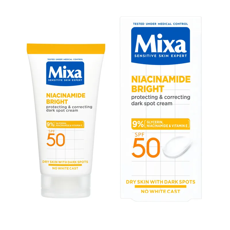 Legkelendőbb Mixa fényes krém - Niacinamide Bright Cream SPF50