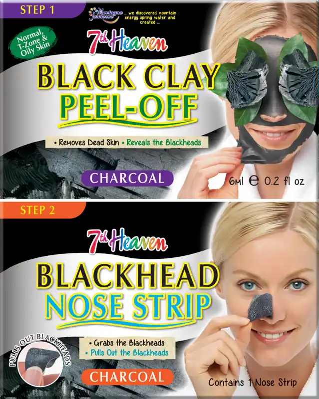 Montagne Jeunesse Mitesszer orrcsík Black Clay Peel-Off / Blackhead Nose Strip Biztonságos vásárlás