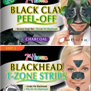 Kiárusítás Montagne Jeunesse T-Zone csíkok Black Clay Peel-Off / Blackhead T-Zone Strips