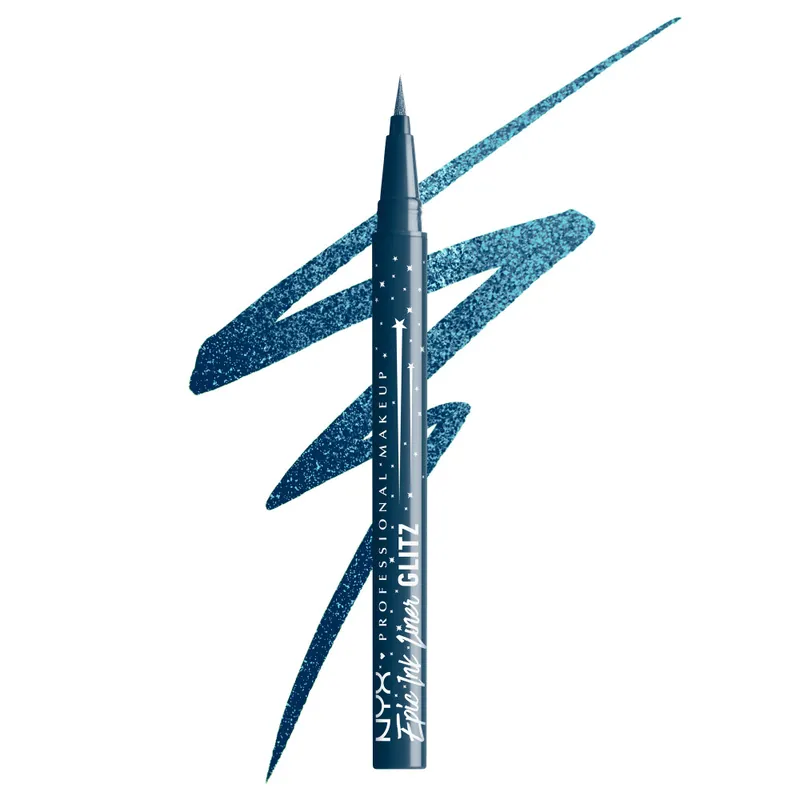 Vedd meg most NYX Professional Makeup Epic Ink Liner Glitz - 05 Denim Dazzle