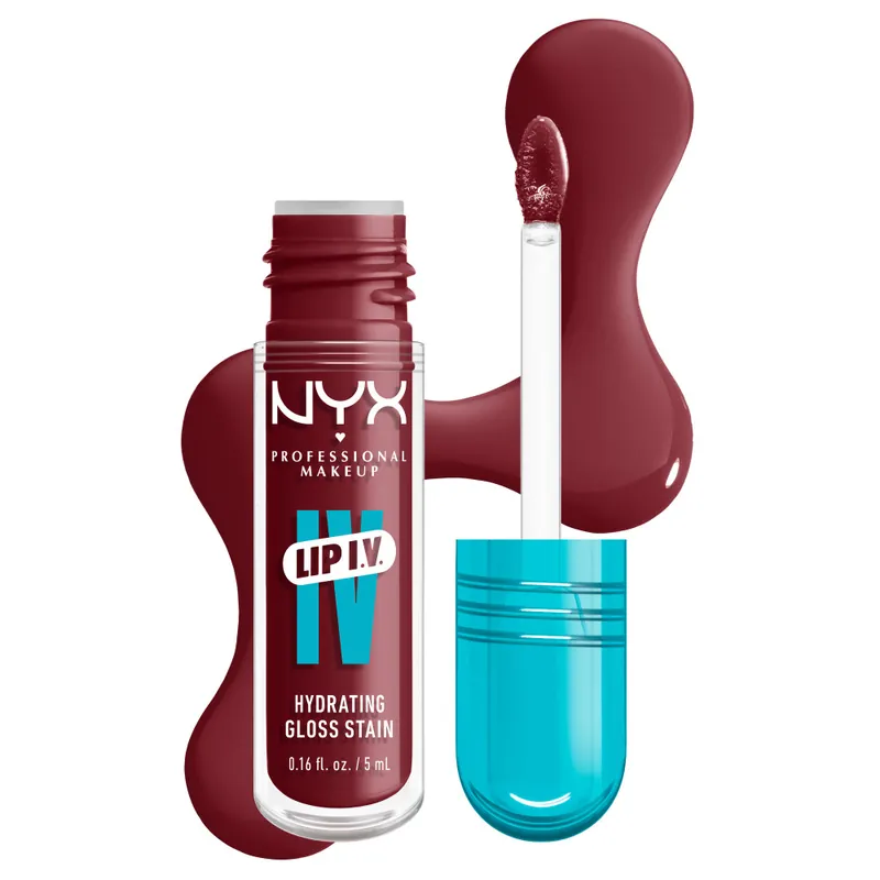Szuper ajánlat NYX Professional Makeup Lip I.V. Hydrating Lip Gloss Stain - 08 Drippin In Rose