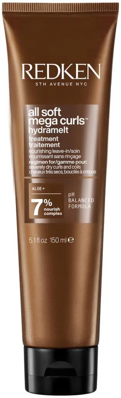 Gyors szállítás Redken NYC All Soft Mega Curl Hydramelt Leave-In Conditioner krém a hullámos és rakoncátlan hajra a selymes hatásért