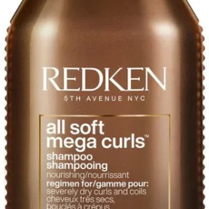 Legjobb ár Redken NYC All Soft Mega Curl Shampoo sampon hullámos és göndör hajra