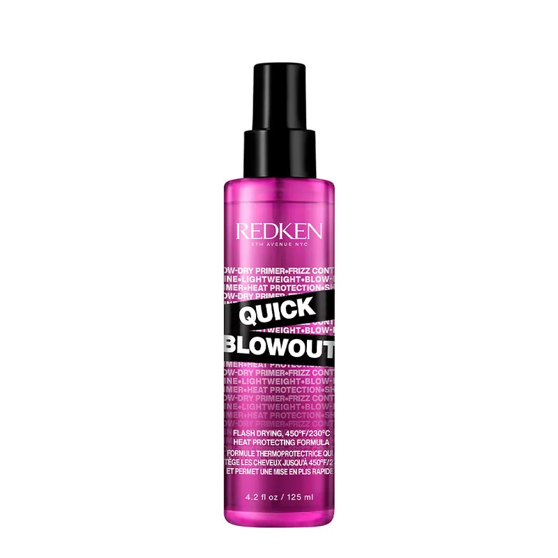 Biztonságos fizetés Redken NYC Quick Blowout Spray hővédő spray hajsütővassal és hajvasalóval kezelt hajra a gyorsabban beszárított hajhoz