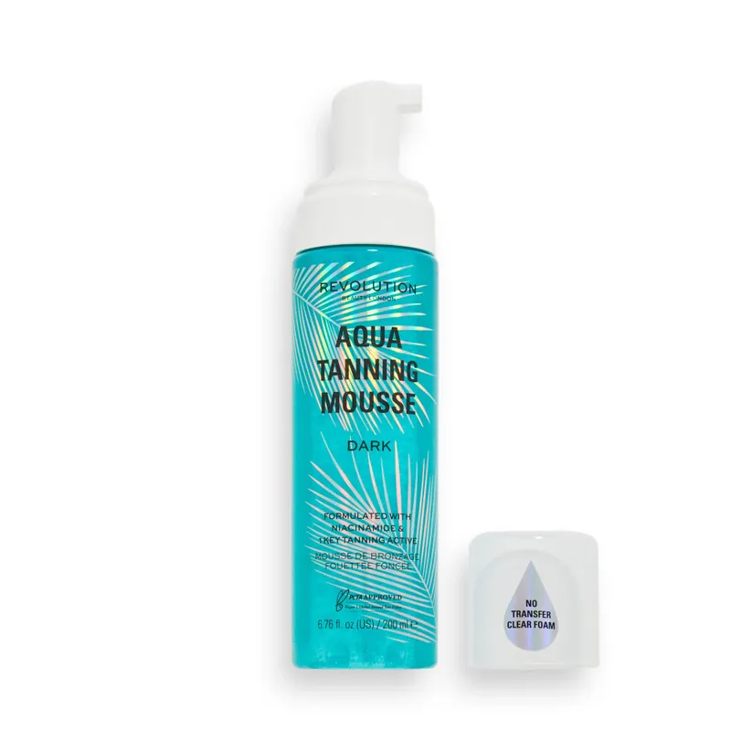 Biztonságos vásárlás Revolution Skincare Aqua Tanning Mousse önbarnító hab - Dark