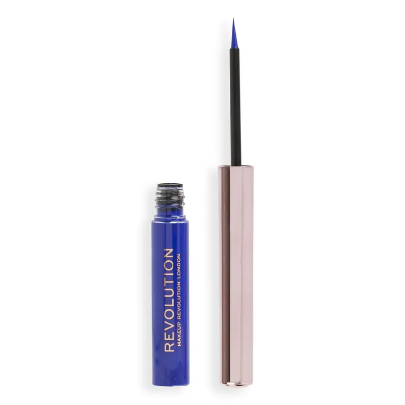 Árcsökkenés Revolution Super Flick Liquid Eyeliner - Blue