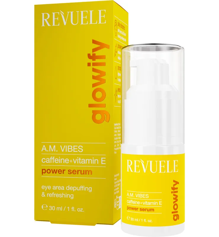 Korlátozott ajánlat Revuele szérum - A.M. Vibes Power Serum Caffeine + Vitamin E