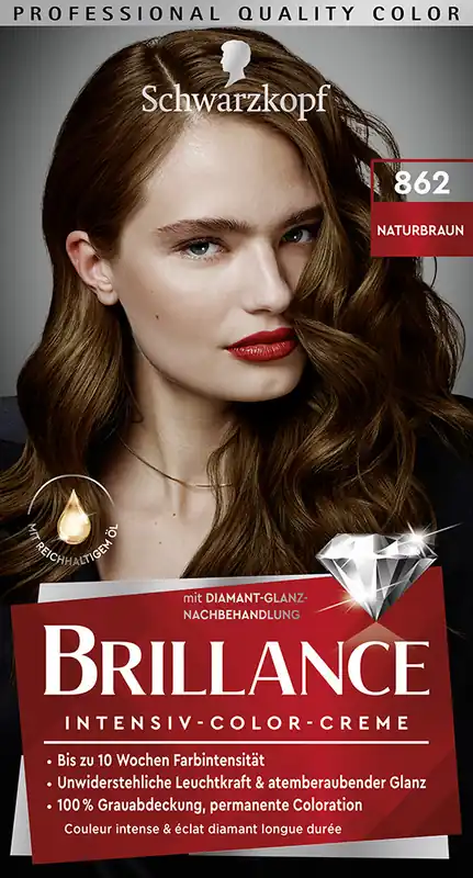 Schwarzkopf Brillance hajfesték - Intensive Color Cream - 862 Natural Brown Utolsó esély