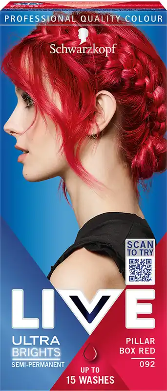 Rendeld meg most Schwarzkopf hajfesték - Live Ultra Brights Or Pastel - 92 Pillar Box Red