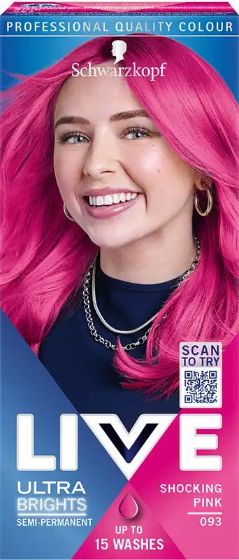 Biztonságos fizetés Schwarzkopf hajfesték - Live Ultra Brights Or Pastel - 93 Shocking Pink