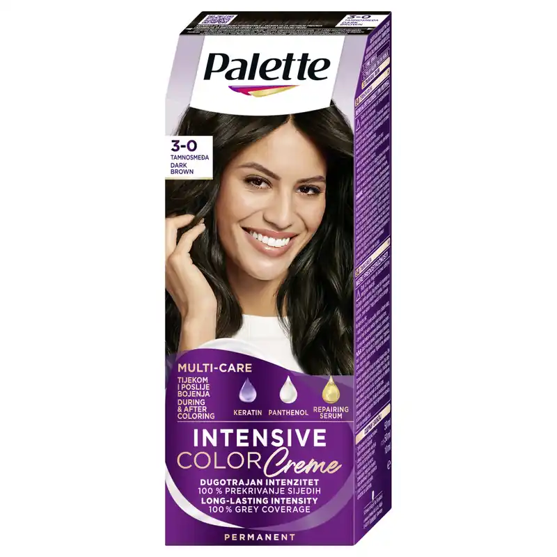 Schwarzkopf Palette hajfesték - Intensive Color Creme - 3-0 Dark Brown Azonnal elérhető
