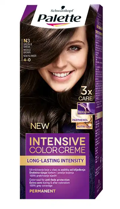 Schwarzkopf Palette hajfesték - Intensive Color Creme - 3-0 Middle Brown Legkelendőbb