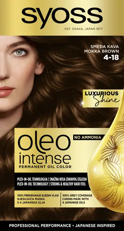 Syoss-tartós olajfesték- Oleo Intense Permanent Oil Color - 4-18 Mokka Brown Exkluzív ajánlat
