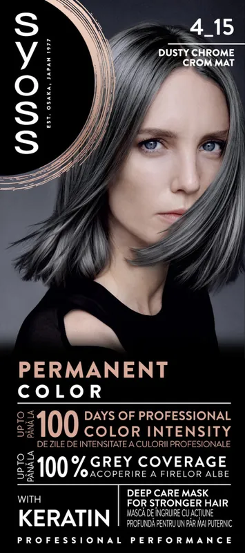 Syoss - állandó színezés - Permanent Coloration - 4_15 Dusty Chrome Kiárusítás