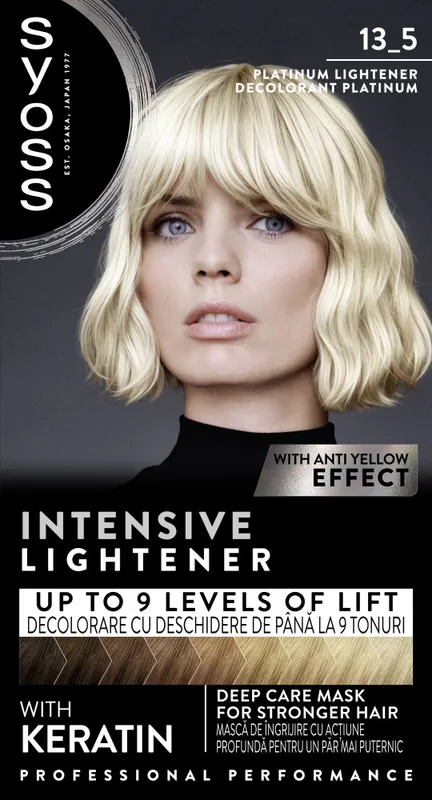 Árengedmény Syoss - tartós színezés - Permanent Coloration - 13_5 Platinum Lightener