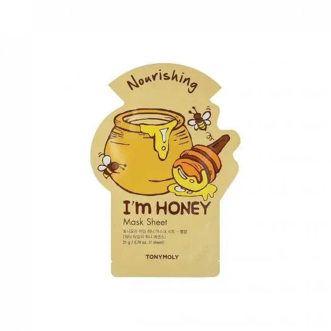 Kiárusítás TONYMOLY I´m Honey Mask Sheet arcmaszk hidratáló és nyugtató hatással