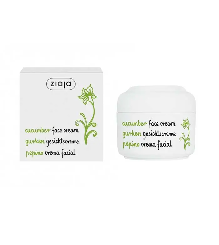 Ziaja Cucumber Face Cream hidratáló és nyugtató krém A és E vitaminnal Biztonságos fizetés