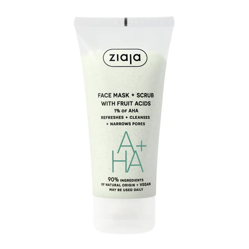 Ziaja- Arcmaszk és Scrub gyümölcssavakkal-Face Mask & Scrub With Fruit Acids Árengedmény