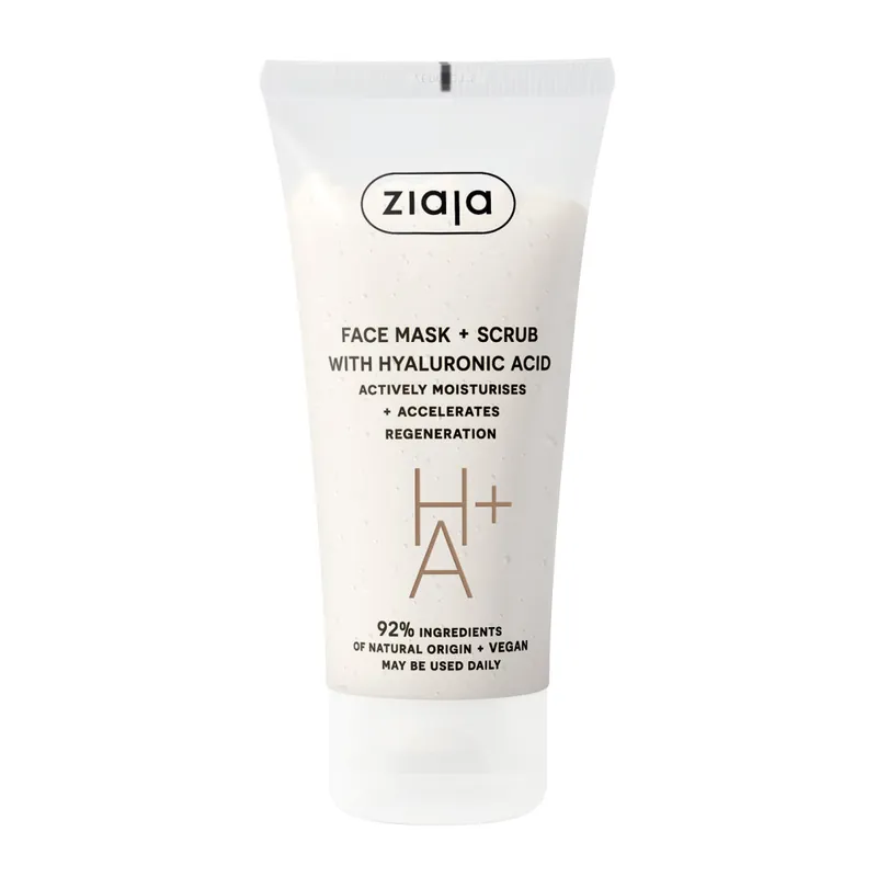 Ziaja-arcmaszk és bőrradír hialuronsavval- Face Mask & Scrub With Hyaluronic Acid Vásárlói kedvenc