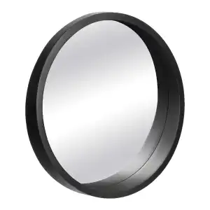 Fekete kerek tükör, Bossulica, ?50cm, PVC keret, ... Expressz kézbesítés
