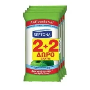 Nedves törölköző 2 +2 (zöld alma) Septona, nagyker Alacsony ár