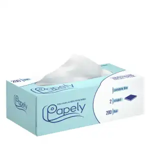 Kedvezmény Papely dobozos szalvéta 2 rétegű, 200 db, 15 csomag/doboz,...