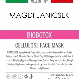Akciós ár Biobotox Celluloz Face Mask by Janicsek Magdi
