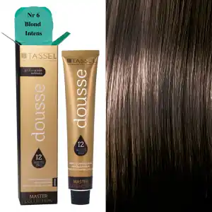 Hajfesték 12 tápláló olajjal és kevés ammóniával Dousse Tassel no. 6 Dark Blond 100ml, nagyker, Tassel Biztonságos vásárlás