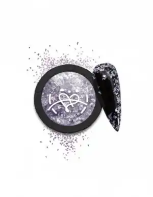Gyors szállítás Fém pelyhek No. 04 Silver Violet Laloo, nagykereskedés...