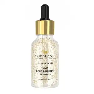 Vedd meg online Super Serum 24K Gold & Peptidek, Gold Flakes + Matrixyl 2%,...