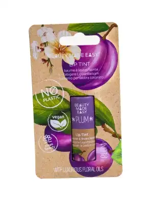 Színezett ajakbalzsam, vegán, zero plastic, Plum, Beauty... Bestseller