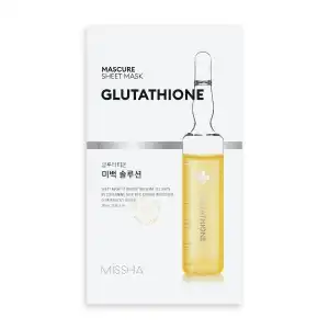 Missha Mascure Whitening Solution Sheet Mask Glutathione,... Szezonális akció
