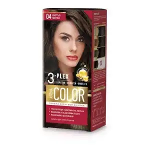 AROMA COLOR 3-PLEX Hajfesték 04 Világos gesztenye... Prémium