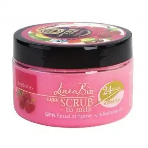 Gyors szállítás Linea Bio SPA málna testradír babassu olajjal 350g, nagyker