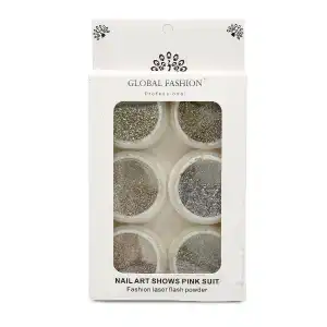 Gyors szállítás Global Fashion körömdísz, glitter, szett, 6 szín 20804,...