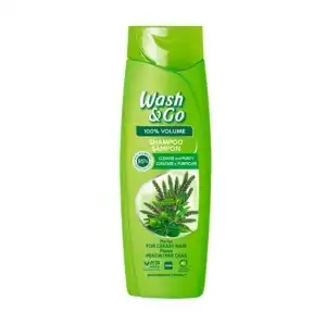 Wash & Go Herbs tisztító és méregtelenítő sampon 360 ml, nagykereskedelem Szuper akció