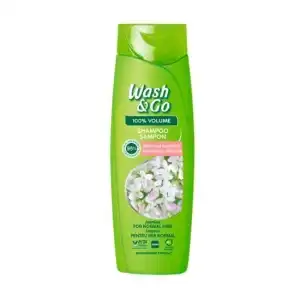 WASH&GO Jázmin sampon, 360ml, nagykereskedelem, Wash & Go Végkiárusítás