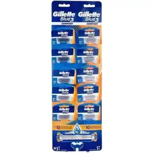 Gyors kiszállítás Gillette Blue 3 Comfort eldobható borotva, 10 darab,...