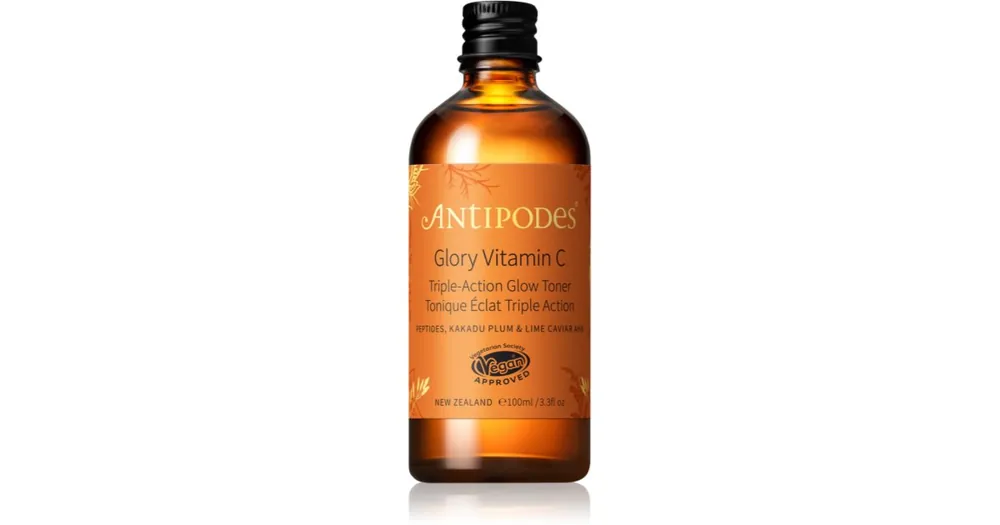 AntipodesGlory Vitamin C Triple-Action Glow Toner élénkítő tonik egységesíti a bőrszín tónusait Olcsóbb