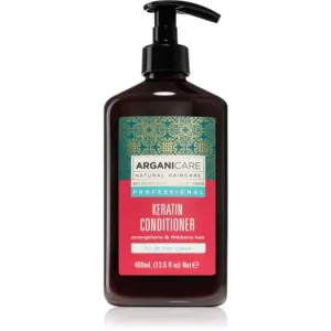 ArganicareKeratin Conditioner Kondicionáló kémiailag kezelt, szőkített vagy sérült hajra Újdonság