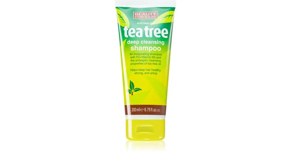 Beauty FormulasTea Tree mélyen tisztító sampon Azonnali szállítás