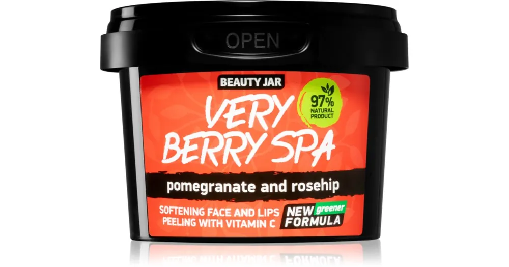 Beauty JarVery Berry Spa bőrpuhító cukros peeling az arcra Olcsóbb
