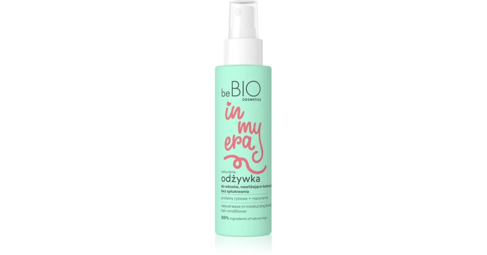 beBIOIn My Era Natural Moisturizing & Balancing öblítést nem igénylő spray kondicionáló normál hajra Expressz szállítás