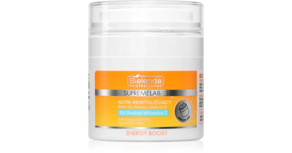 Vedd meg most Bielenda ProfessionalSupremelab Energy Boost energizáló krém az arcra és a szem környékére