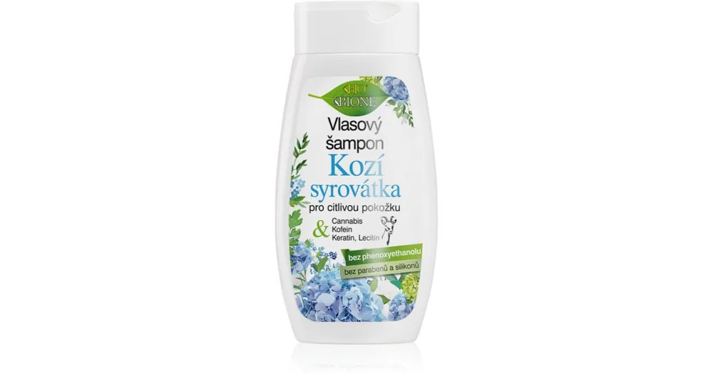 Biztonságos fizetés Bione CosmeticsGoat Whey finom állagú sampon az érzékeny bőrre