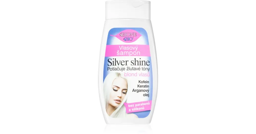 Bione CosmeticsSilver Shine sampon a sárga tónusok neutralizálására Ajánlat