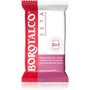 BorotalcoSoft Talc & Pink Flower Deo Wipes frissítő nedves törlőkendők lábakra, testre és hónaljra Vedd meg online