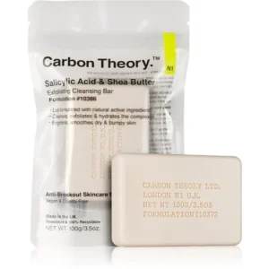Carbon TheorySalicylic Acid & Shea Butter gyengéd tisztító szappan peeling hatással Ne maradj le