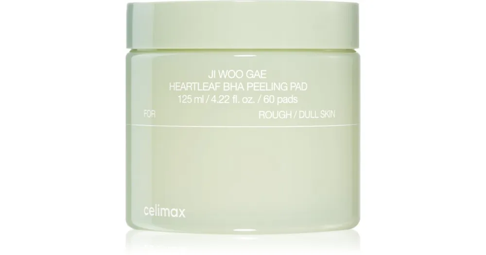 celimaxJi Woo Gae Heartleaf BHA Peeling Pad hámlasztó kendők nyugtató hatással Legnépszerűbb